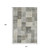 10' X 14' Taupe Ivory And Khaki Geometric Washable Area Rug With UV Protection 10' X 14' Taupe Ivory And Khaki Geometric Washable Area Rug With UV Protection