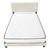 Beige Queen Upholstered Bed Frame