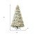 4.5' White Pre Lit Full Flocked Spruce Christmas Tree