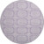 8' X 8' Lavender And Ivory Geometric Washable Round Rug With UV Protection 8' X 8' Lavender And Ivory Geometric Washable Round Rug With UV Protection