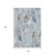 3' X 5' Sky Blue Taupe And Ivory Geometric Washable Area Rug With UV Protection 3' X 5' Sky Blue Taupe And Ivory Geometric Washable Area Rug With UV Protection