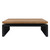 48" Natural and Black Wood Floating Frame Coffee Table 48" Natural and Black Wood Floating Frame Coffee Table