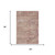 3' X 5' Salmon Copper And Beige Abstract Geometric Washable Area Rug With UV Protection