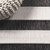 9' Black And Cream Square Striped Indoor Outdoor Area Rug 9' Black And Cream Square Striped Indoor Outdoor Area Rug