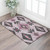 3' X 5' Pink And Charcoal Southwestern Washable Area Rug With UV Protection 3' X 5' Pink And Charcoal Southwestern Washable Area Rug With UV Protection
