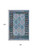 8' X 10' Teal And Charcoal Tribal Washable Area Rug With UV Protection 8' X 10' Teal And Charcoal Tribal Washable Area Rug With UV Protection
