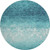 8' Teal And Ivory Damask Washable Round Rug With UV Protection 8' Teal And Ivory Damask Washable Round Rug With UV Protection