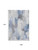 9' X 12' Denim Blue Gray And Ivory Abstract Washable Area Rug With UV Protection