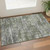 3' X 5' Olive Green Ivory And Gray Geometric Washable Area Rug With UV Protection 3' X 5' Olive Green Ivory And Gray Geometric Washable Area Rug With UV Protection