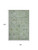 8' X 10' Artichoke Green Copper And Gray Oriental Washable Area Rug With UV Protection 8' X 10' Artichoke Green Copper And Gray Oriental Washable Area Rug With UV Protection