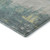 9' X 12' Pale Aqua Ivory And Teal Abstract Washable Area Rug With UV Protection