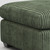 32" Green and Black Corduroy Ottoman 32" Green and Black Corduroy Ottoman