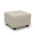26" Beige and Black Faux Leather Storage Ottoman 26" Beige and Black Faux Leather Storage Ottoman