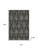 9' X 12' Coffee And Gray Striped Washable Area Rug With UV Protection 9' X 12' Coffee And Gray Striped Washable Area Rug With UV Protection
