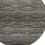 8' Chocolate And Gray Abstract Geometric Washable Round Rug With UV Protection 8' Chocolate And Gray Abstract Geometric Washable Round Rug With UV Protection
