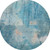 8' Blue And Beige Abstract Washable Round Rug With UV Protection 8' Blue And Beige Abstract Washable Round Rug With UV Protection