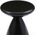 18" Black Steel Cinched High Waist Round Pedestal End Table 18" Black Steel Cinched High Waist Round Pedestal End Table
