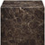 20" Brown Marble Square Block End Table 20" Brown Marble Square Block End Table