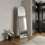 66" Black Aluminum Arch Freestanding And Wall Mounted Framed Full Length Mirror 66" Black Aluminum Arch Freestanding And Wall Mounted Framed Full Length Mirror