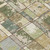 8' Olive Green And Fern Green Round Geometric Washable Indoor Outdoor Area Rug 8' Olive Green And Fern Green Round Geometric Washable Indoor Outdoor Area Rug