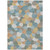 8' X 10' Teal Blue And Aqua Geometric Washable Indoor Outdoor Area Rug
