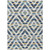 5' X 8' Navy Blue And Ivory Tribal Washable Indoor Outdoor Area Rug 5' X 8' Navy Blue And Ivory Tribal Washable Indoor Outdoor Area Rug