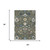 3' X 5' Olive Green And Ivory Floral Medallion Washable Indoor Outdoor Area Rug 3' X 5' Olive Green And Ivory Floral Medallion Washable Indoor Outdoor Area Rug