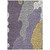 10' X 14' Plum And Gray Abstract Washable Indoor Outdoor Area Rug