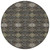 8' Black And Charcoal Round Geometric Washable Indoor Outdoor Area Rug 8' Black And Charcoal Round Geometric Washable Indoor Outdoor Area Rug