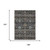 10' X 14' Black And Charcoal Floral Medallion Washable Indoor Outdoor Area Rug 10' X 14' Black And Charcoal Floral Medallion Washable Indoor Outdoor Area Rug