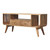 43" Brown Solid Wood Enclosed and Open Storage TV Stand 43" Brown Solid Wood Enclosed and Open Storage TV Stand