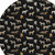8' Black And Beige Round Horse Washable Indoor Outdoor Area Rug 8' Black And Beige Round Horse Washable Indoor Outdoor Area Rug