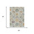 3' X 5' Beige And Green Oriental Washable Indoor Outdoor Area Rug 3' X 5' Beige And Green Oriental Washable Indoor Outdoor Area Rug