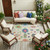 9' X 12' Linen And Navy Blue Oriental Washable Indoor Outdoor Area Rug 9' X 12' Linen And Navy Blue Oriental Washable Indoor Outdoor Area Rug