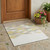 3' X 5' Ivory And Khaki Geometric Washable Indoor Outdoor Area Rug 3' X 5' Ivory And Khaki Geometric Washable Indoor Outdoor Area Rug