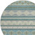 8' Teal Blue And Beige Round Southwestern Washable Indoor Outdoor Area Rug 8' Teal Blue And Beige Round Southwestern Washable Indoor Outdoor Area Rug