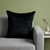 20" Black Cotton Blend Throw Pillow 20" Black Cotton Blend Throw Pillow