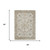 5' X 8' Ivory And Beige Botanical Leaves Washable Indoor Outdoor Area Rug 5' X 8' Ivory And Beige Botanical Leaves Washable Indoor Outdoor Area Rug