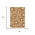 3' X 5' Copper And Orange Geometric Washable Indoor Outdoor Area Rug