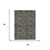 3' X 5' Black And Graphite Abstract Washable Indoor Outdoor Area Rug 3' X 5' Black And Graphite Abstract Washable Indoor Outdoor Area Rug