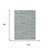8' X 10' Teal Blue And Pewter Abstract Washable Indoor Outdoor Area Rug