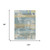 8' X 10' Teal Blue And Pewter Abstract Washable Indoor Outdoor Area Rug