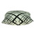 20" Black and White Cotton Throw Pillow