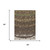 5' X 8' Chocolate And Navy Blue Striped Washable Indoor Outdoor Area Rug