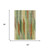 3' X 5' Green And Brown Striped Washable Indoor Outdoor Area Rug 3' X 5' Green And Brown Striped Washable Indoor Outdoor Area Rug
