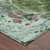 3' X 5' Green And Fern Green Abstract Washable Indoor Outdoor Area Rug