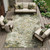 9' X 12' Sage And Green Medallion Washable Indoor Outdoor Area Rug 9' X 12' Sage And Green Medallion Washable Indoor Outdoor Area Rug