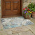 3' X 5' Teal Blue And Pewter Medallion Washable Indoor Outdoor Area Rug 3' X 5' Teal Blue And Pewter Medallion Washable Indoor Outdoor Area Rug