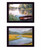 Set Of Two Serene Water 3 Black Framed Print Wall Art