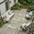 8' X 10' Sage And Green Abstract Washable Indoor Outdoor Area Rug 8' X 10' Sage And Green Abstract Washable Indoor Outdoor Area Rug